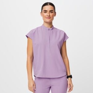 Figs Lavender Dew Rafaela Scrub Top